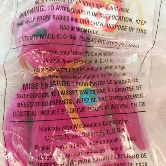 TY McDonald's Teenie Beanie - CREW MILLENNIUM Bear (2000 - McDonald's Employee) - Picture 4 of 4